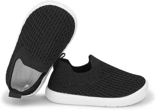 Vista 2 de Zapatos de bebé para niño y niña, zapatos para caminar sin cordones para bebés, zapatos para primeros pasos, 6, 9, 12, 15, 18, 24 meses