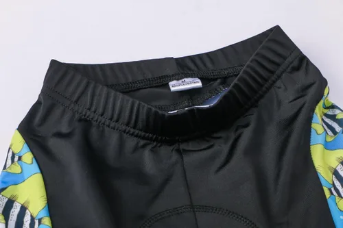 Vista 6 de Camiseta de ciclismo para niños, manga corta, caricaturas, para bicicleta de montaña, conjunto de camisetapantalón corto para niñas y niños