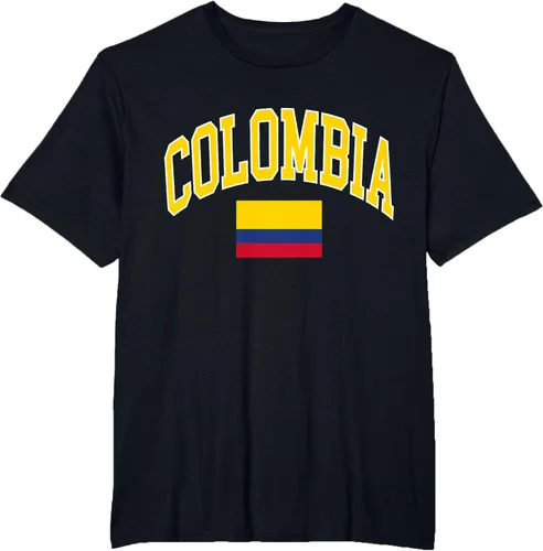 Vista 4 de Camiseta Colombia, Negro