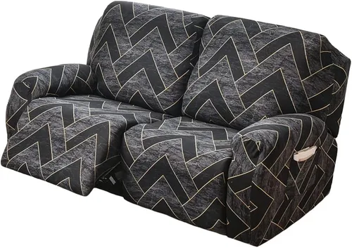 Vista 38 de Fundas elásticas para sillas reclinables, 4 piezas, fundas estampadas Lazyboy para sillón reclinable Lazyboy, funda de elastano suave para silla
