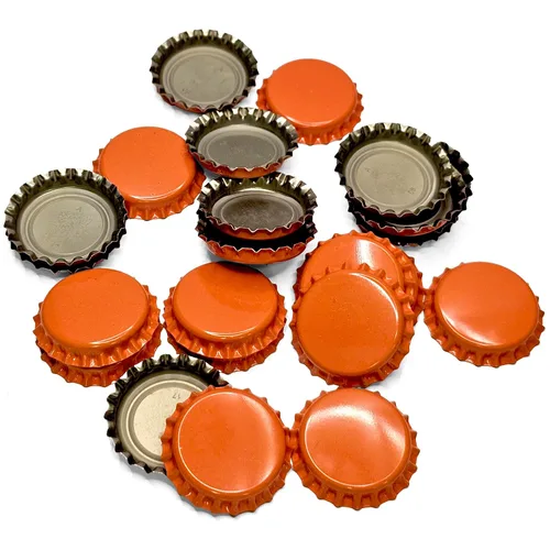 Vista 4 de Tapas naranjas lisas - 144 Ct.
