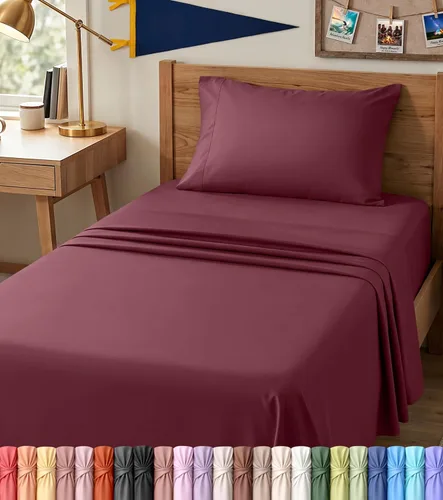 Vista 48 de Utopia Bedding - Juego de sábanas de microfibra cepillada, resistente al encogimiento y a la decoloración, de fácil cuidado, 3 piezas, tamaño Beige