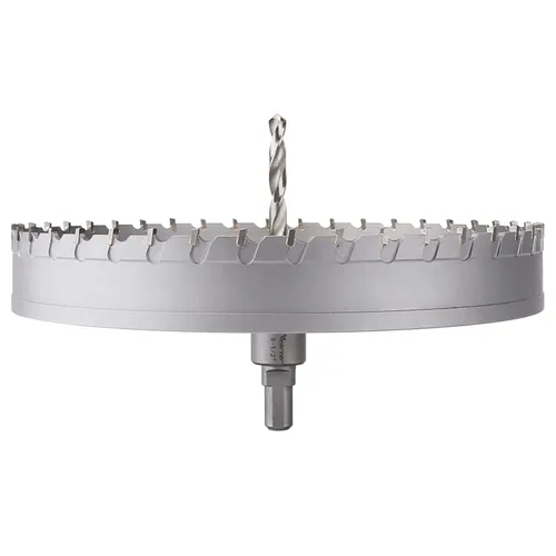 Vista 41 de Sierra perforadora de carburo de 1-1/2 pulgadas (1.496 in) para metal duro, cortador de agujeros con punta de carburo de tungsteno con broca piloto