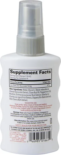 Vista 2 de Spray Thera Zinc de Quantum Health, 2 onzas
