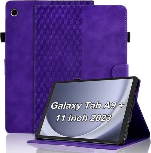 Vista 45 de Funda para Samsung Galaxy Tab S6 Lite 2024/2022/2020 de 10.4 pulgadas SM-P620/P625/P610/P613/P615/P619 de piel sintética, funda magnética con Negro