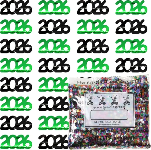 Vista 79 de Confetti Year 2023 Blue Royal, Orange Combo - 2 bolsas de media onza (1 oz)