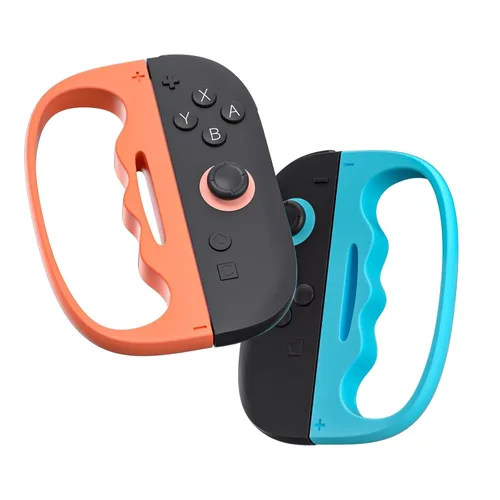 Vista 11 de ECHZOVE Grip for Switch Fitness Boxing, Handle for Nintendo Switch Boxing - 2 Packs (Black)