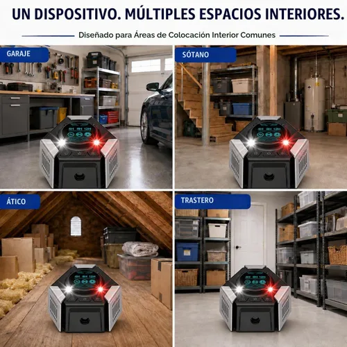 Vista 7 de Paquete de 2 repelentes de roedores ultrasónico para interiores con enchufe