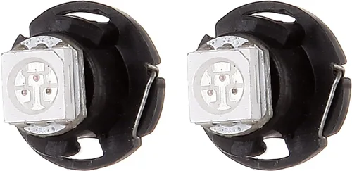 Vista 3 de cciyu Paquete de 20 bombillas LED T4.7 rojo 1-5050-SMD Neo Wedge A/C 12V
