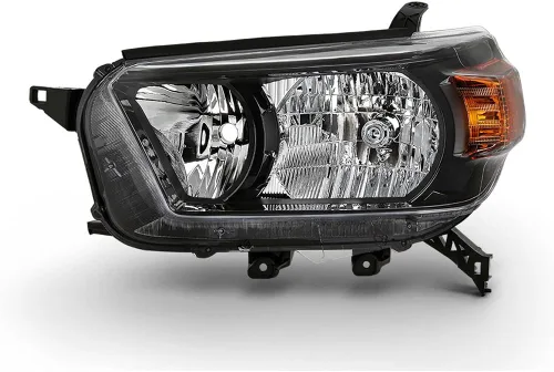 Vista 5 de Faro delantero transparente carcasa negra para Toyota 4Runner 2010