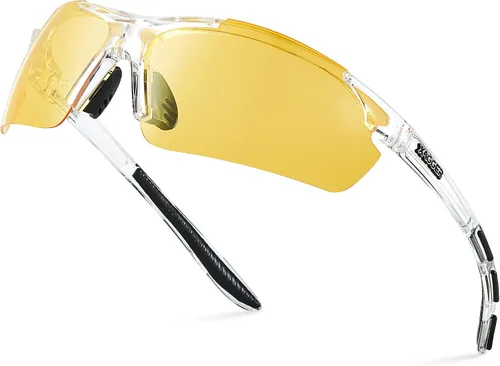 Vista 9 de Lentes de sol polarizados deportivos para hombres y mujeres, con diseño envolvente, UV400, para correr, béisbol, sóftbol, ciclismo, conducción