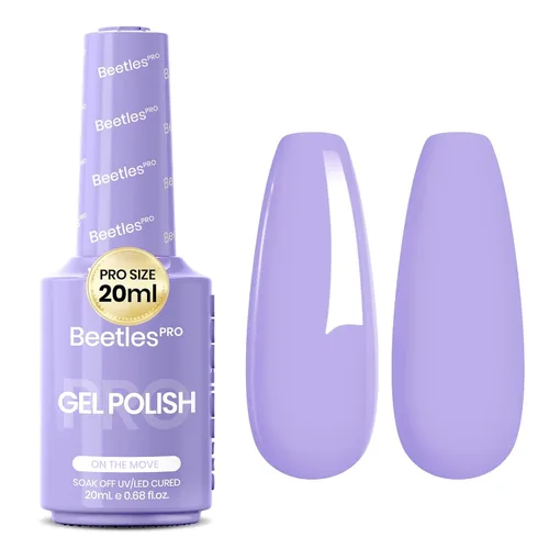 Vista 41 de Beetles PRO - Esmalte de gel blanco, color blanco de 0.7 fl oz A - Creme White Ansiedad de calma