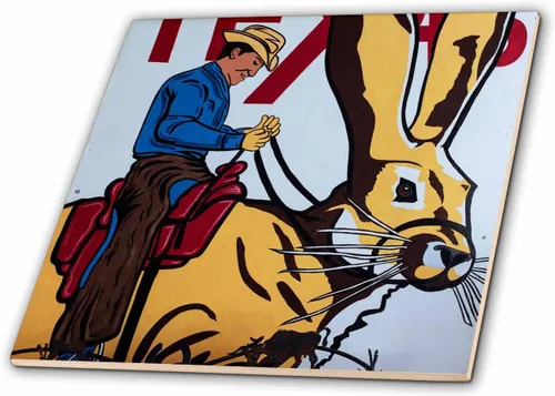 Vista 4 de 3dRose Amarillo, Texas - The Big Texan Steak House. 4 Inch Ceramic Tile