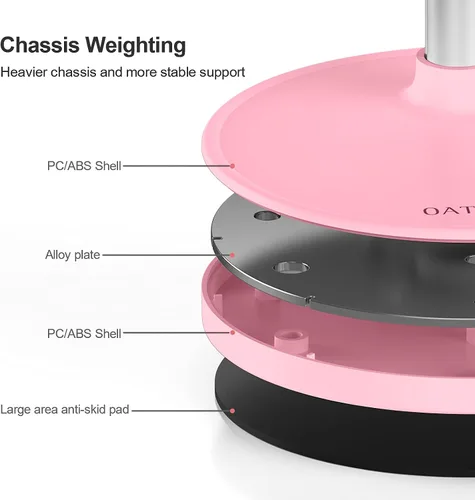 Vista 4 de OATSBASF Lindo soporte de chat, soporte de teléfono celular ajustable en ángulo para escritorio, soporte de teléfono Kawaii para grabación