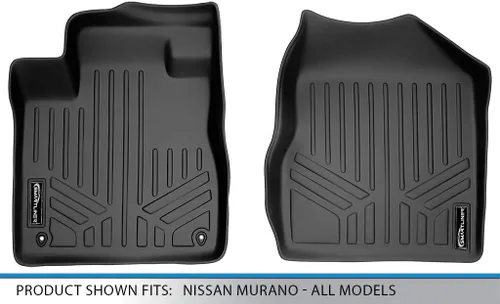 Vista 4 de MAXLINER - Juego de alfombrillas de primera fila, color negro para Nissan Murano 2009-2014