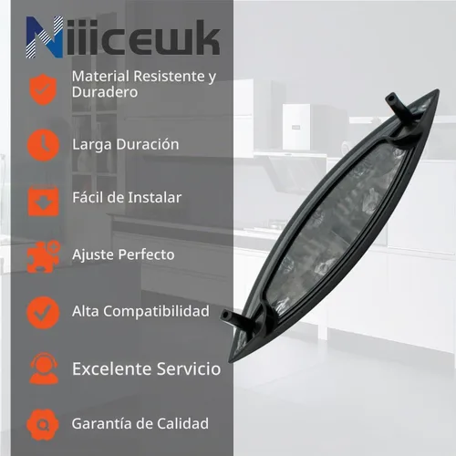 Vista 6 de 8559751 - Manija negra para puerta de secadora compatible con secadora de ropa Whirlpool Kenmore - Sustituye a 1063630 8519332