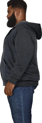 Vista 3 de Fruit of the Loom - Sudadera de vellón Eversoft con capucha, sin botones y con cremallera completa, absorbe la humedad y es transpirable, tallas