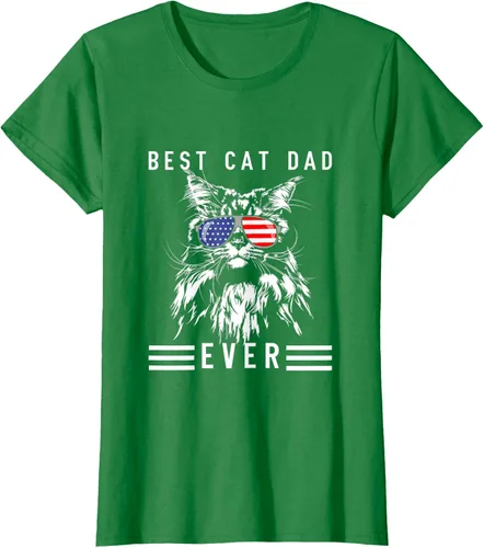 Vista 28 de Funny Maine Coon Cat Best Cat Dad Ever Funny Cat Maine Coon Camiseta, Negro, S