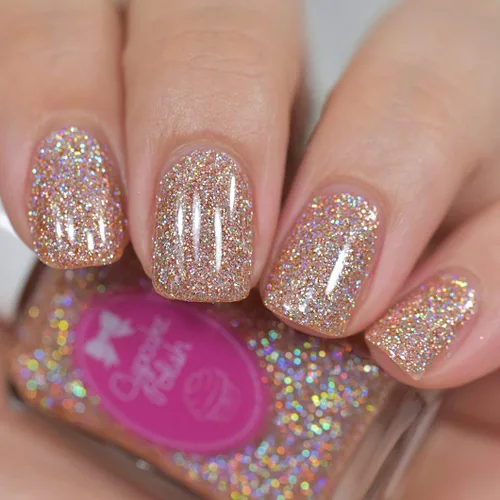 Vista 5 de Beauty is Everywhere - Esmalte de uñas con purpurina Nude Holo de Cupcake Polish