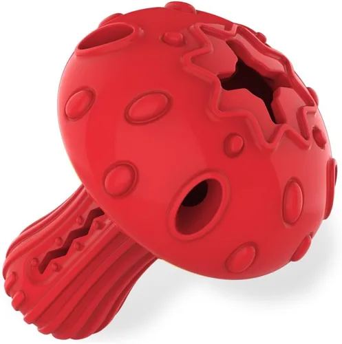 Vista 9 de SCHITEC Juguete masticable para perros grandes y medianos, juguete dispensador de golosinas de goma para masticadores agresivos, alimentador lento