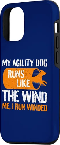 Vista 2 de iPhone 14 Dog Agility Handler - My Dog Runs - Funny Dog Agility Case