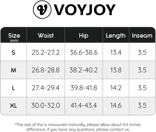 Vista 6 de VOYJOY Pantalones cortos con espalda cruzada en V, sin costuras, para entrenamiento, cintura alta, a prueba de sentadillas, pantalones cortos