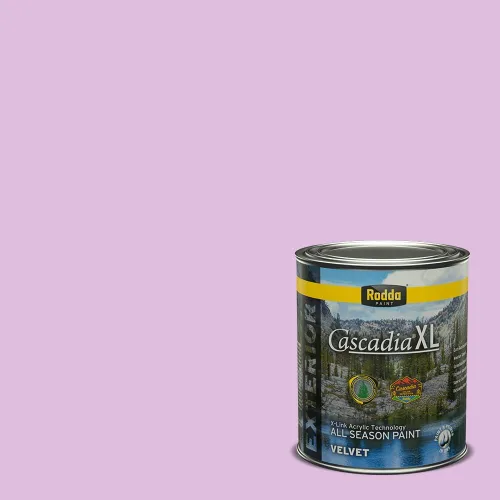 Vista 135 de Rodda Paint CASCADIA ZERO - Pintura plana e imprimación para interiores en uno, cuarto de galón, rosa Mullen