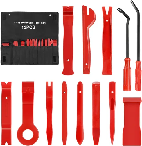 Vista 10 de GOOACC Kit de 5 piezas de herramientas de extracción de molduras de nylon para automóviles, kit de herramientas de extracción sin rayar para panel