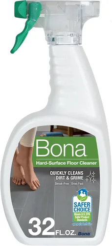 Vista 14 de Bona Spray limpiador de pisos multisuperficie, 32 onzas líquidas, aroma a menta y limón, recargable, solución de limpieza de suelos sin residuos