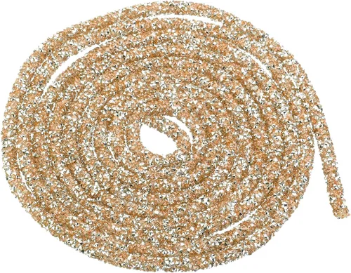 Vista 23 de MECCANIXITY Cuerda de lentejuelas con purpurina de 2.5 yardas, 6mm, 0.24 pulgadas, cuerda de tubo de lentejuelas con diamantes de imitación