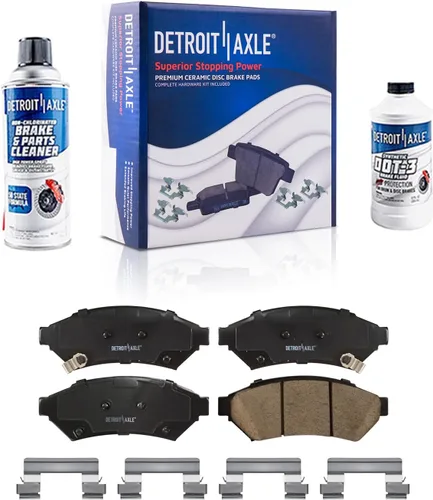 Vista 111 de Detroit Axle - Pastillas de Freno Traseras de Cerámica Izquierda Reemplazo de Pinza para Silverado Sierra Suburban 1500 Tahoe Yukon Escalade ESV EXT