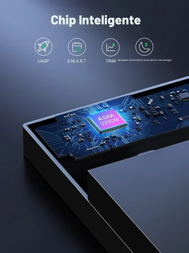 Vista 4 de UGREEN Caja de Disco Duro Externo para SSD HDD SATA de 3.5 2.5 Pulgadas USB 3.0 a SATA III Caja de Disco Duro con Adaptador de Corriente UASP 12V