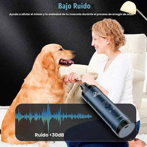 Vista 6 de VIWIK Molinillo de uñas para perros, cortaúñas para perros con luces LED, kit de cortaúñas para mascotas para perros grandes, medianos y pequeños