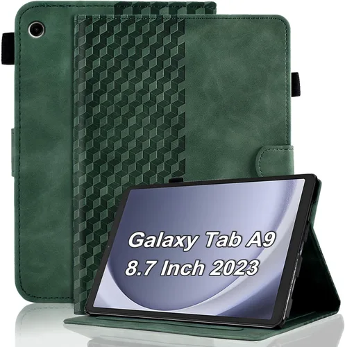 Vista 28 de Funda para Samsung Galaxy Tab S6 Lite 2024/2022/2020 de 10.4 pulgadas SM-P620/P625/P610/P613/P615/P619 de piel sintética, funda magnética con Negro