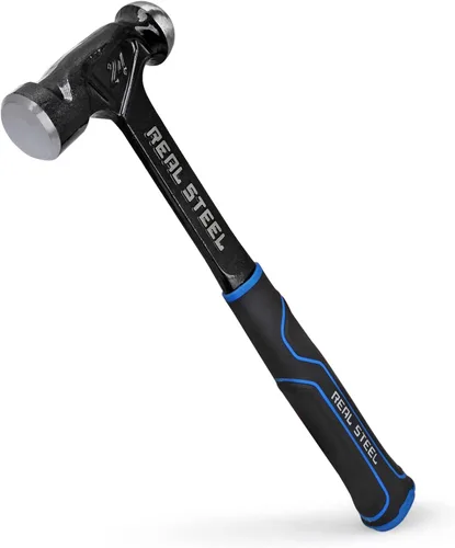 Vista 10 de REAL STEEL Martillo de bola de acero forjado de una sola pieza de 16 onzas, negro