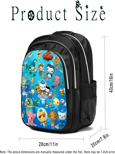 Vista 2 de Euioanez Mochila de dibujos animados de 16 pulgadas, elegante mochila casual con múltiples compartimentos, Style04, Mochilas Daypack