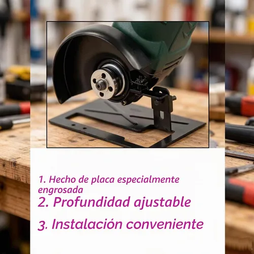 Vista 4 de 1 juego de soporte para amoladora angular, incluye soporte para amoladora angular y cubierta protectora de escudo