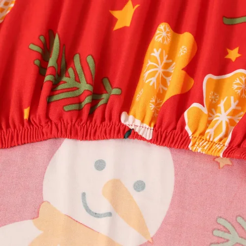 Vista 4 de Ogrmar 4 fundas elásticas extraíbles y lavables para silla de comedor, decoración de Navidad, decoración del hogar, funda de asiento de comedor