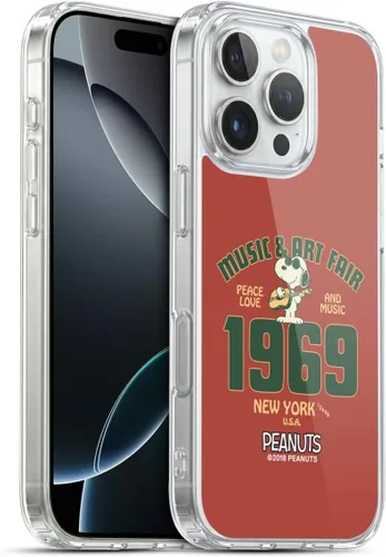 Vista 123 de Head Case Designs Funda de gel suave con licencia oficial de Peanuts Freak Flag Fly Woodstock 50th compatible con Apple iPhone 7 Plus/iPhone 8 Plus