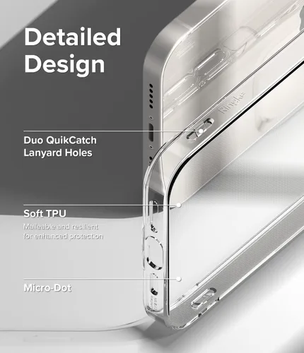 Vista 6 de Ringke Air - Funda delgada pero resistente, compatible con iPhone 14 de 6.1 pulgadas, transparente, flexible, ligera, delgada, transparente