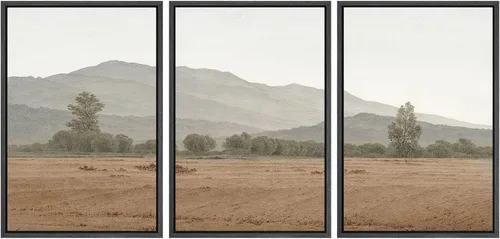 Vista 82 de SIGNWIN Lienzo enmarcado para pared, juego de arte dramático de cielo tormentoso, ilustraciones de paisaje nuboso Moody, arte moderno decorativo
