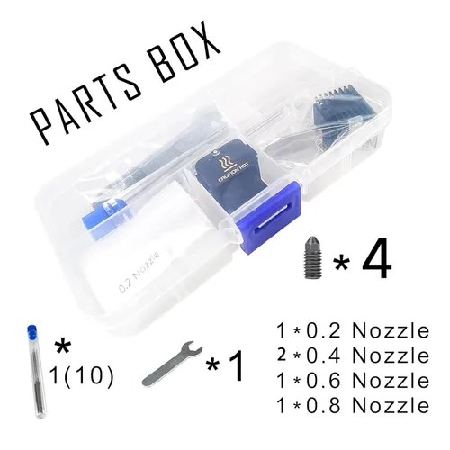 Vista 6 de Hotend A1 Mini/A1 Ensamblaje con Boquillas de Espera Compatibles con Impresoras 3D Bambu Lab A1 Mini/A1 Serie, 5 Boquillas de Acero Endurecido