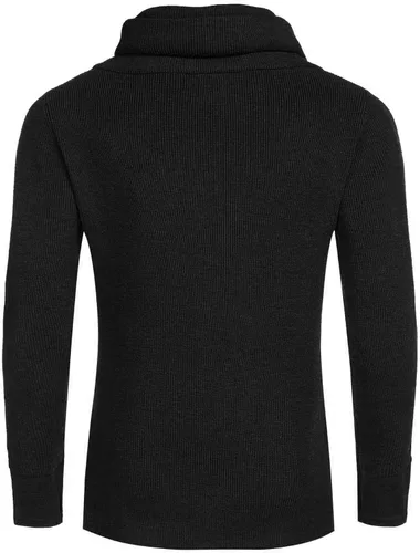 Vista 3 de COOFANDY Mens Slim Fit Turtleneck Long Sleeve Cowl Neck Ribbed Pullover Sweaters