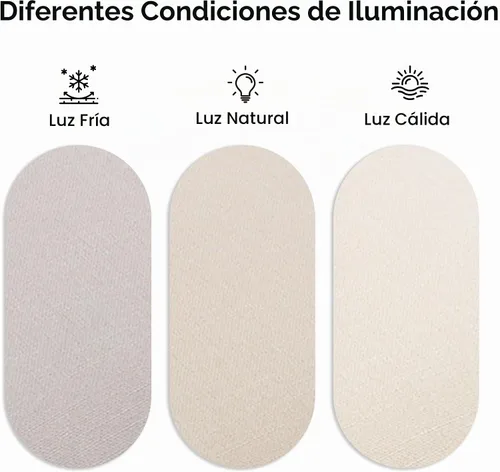 Vista 5 de Juego de 4 sillas de comedor modernas con respaldo, color beige