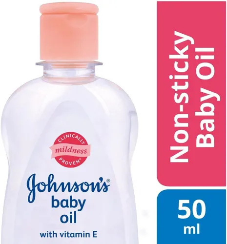 Vista 4 de Johnson's Baby Aceite de masaje, 1.7 fl oz / 1.7 fl oz - Paquete de 3
