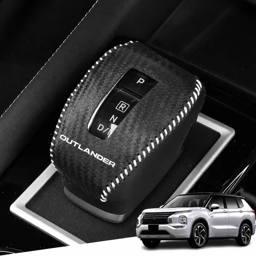 Vista 48 de Great-luck Funda Protectora de Perilla de Palanca de Cambios Automática de Cuero Genuino con Moldura, Accesorios Interiores Personalizados