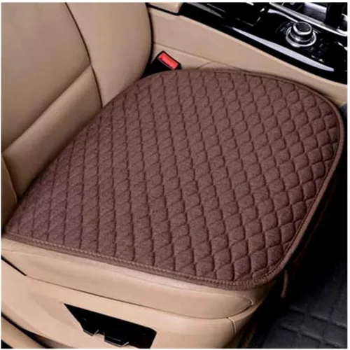 Vista 14 de Funda de cojín para asiento de automóvil con bolsillo pequeño, ajuste universal, tela acolchada, alfombrilla transpirable para conducción, 2