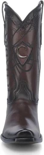 Vista 3 de Cuadra - Botas vaqueras para hombre en piel auténtica