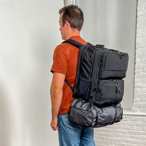Vista 12 de Bolsas Penta (bolsa de lona plegable 5 en 1), Carbón vegetal