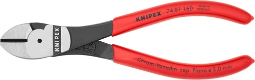 Vista 5 de KNIPEX - 74 01 250 Herramientas SBA - Cortadores diagonales de alto apalancamiento (7401250SBA), 10 pulgadas alicates de corte lateral